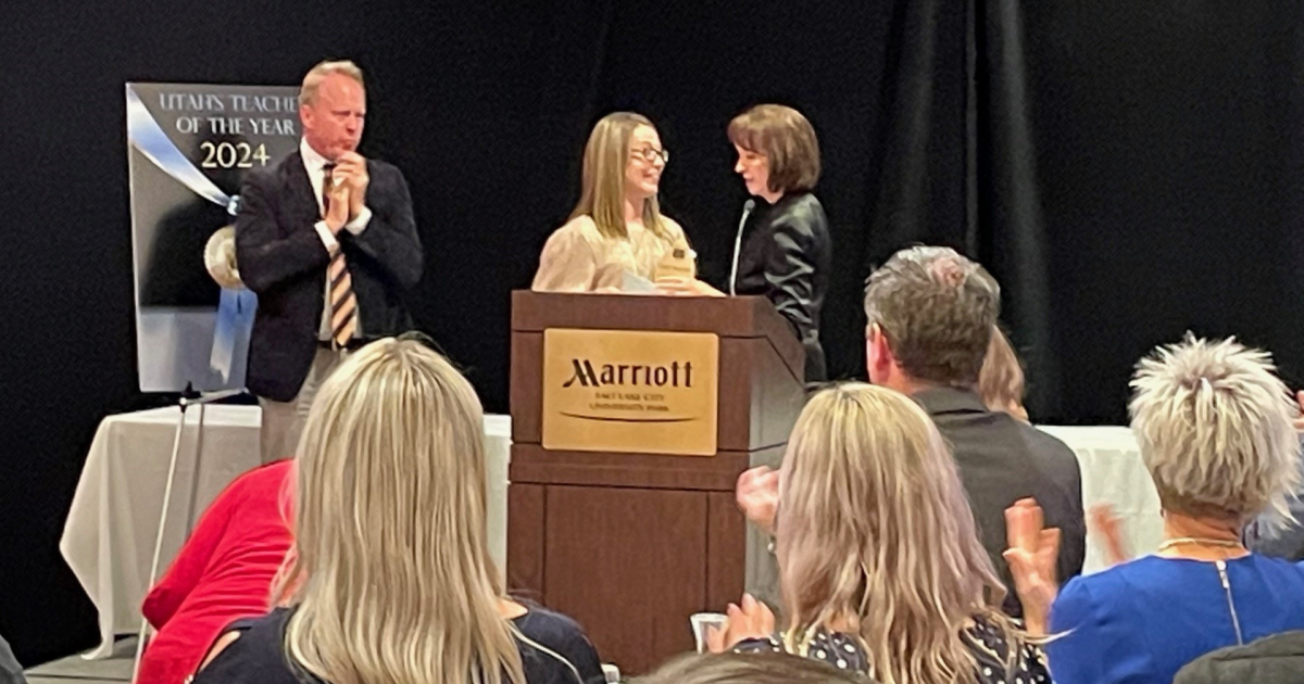 Carly Maloney Named 2024 Utah Teacher of the Year UEA