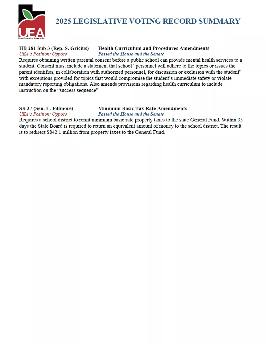 2025 Legislative Summary 2