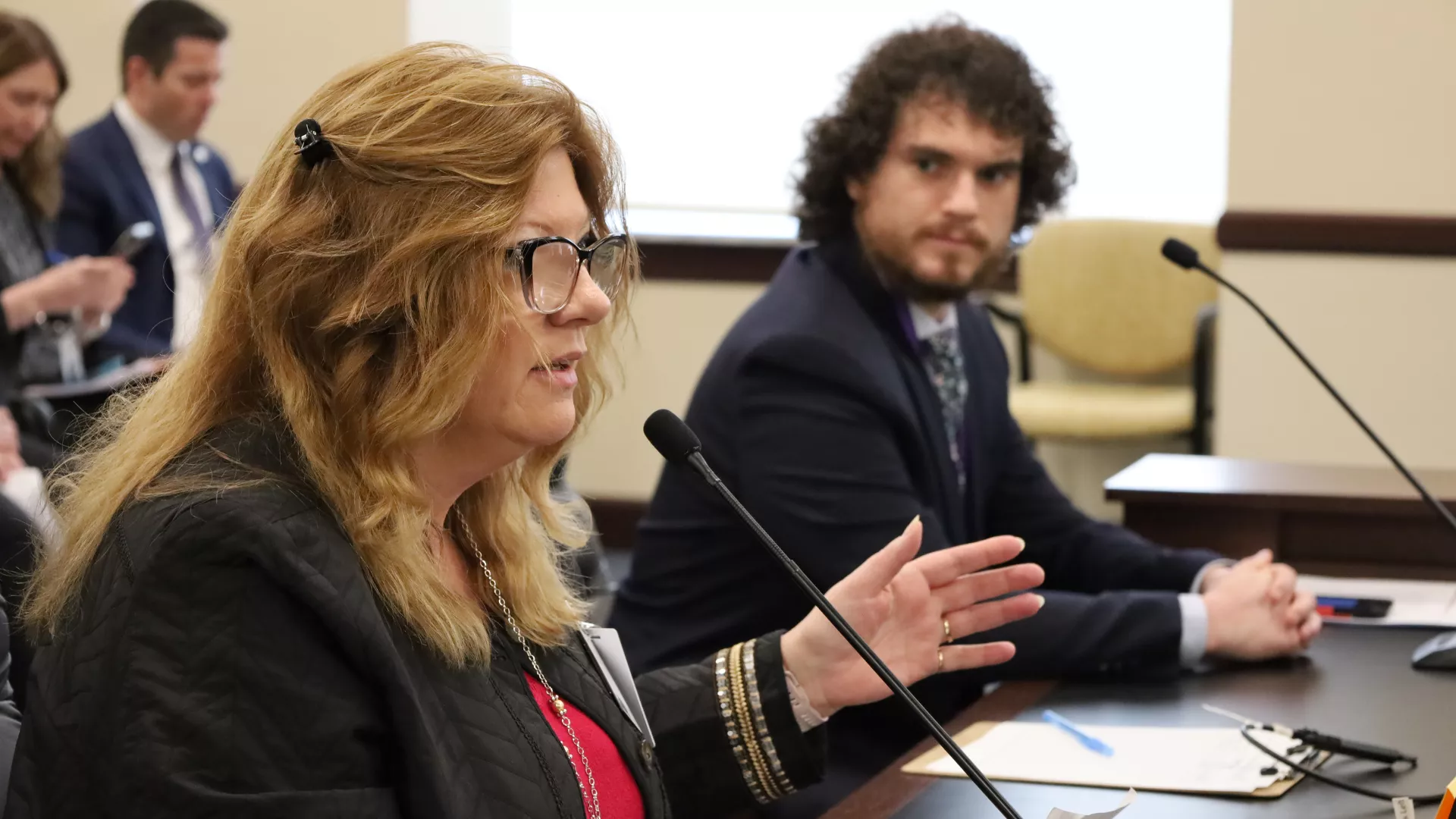 President Renee Pinkney testified in Senate Education Committee.