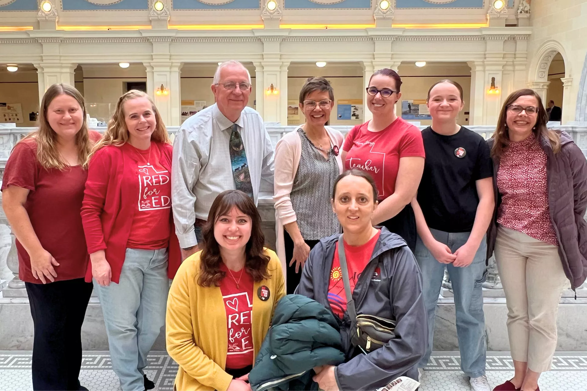 Nine educators from Iron Education Assocation.