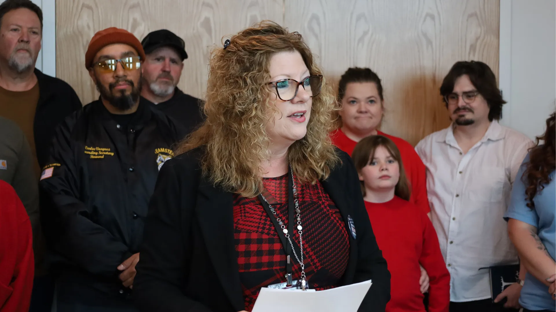 President Pinkney Speaks at Podium.