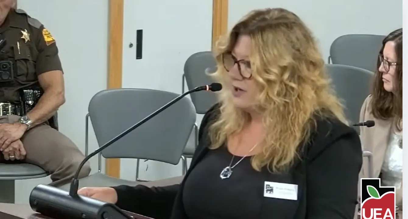 Photo of Renee Pinkney speaking.