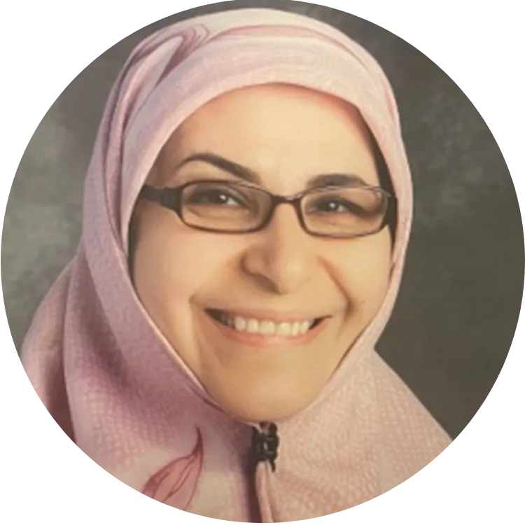 Woman smiling with glasses