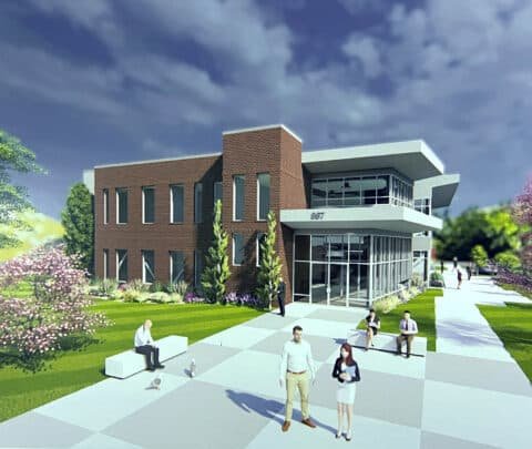 an image rendering of the new building